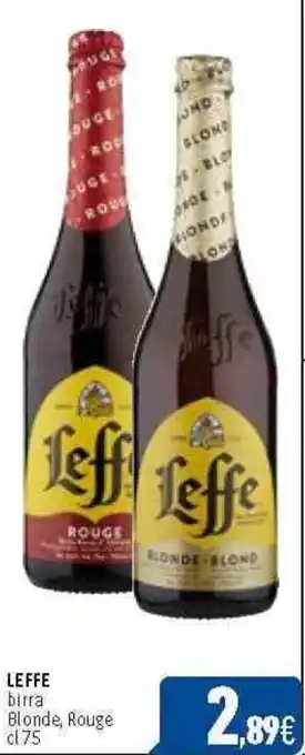 C+C Cash and Carry LEFFE birra Blonde, Rouge cl.75 offerta