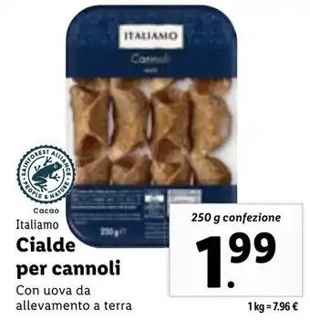 Italiamo Cialde per cannoli 250 g confezione