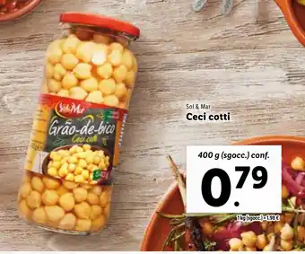 Lidl Sol & Mar Ceci cotti 400 g (sgocc.) conf. offerta