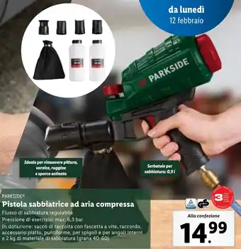 Lidl PARKSIDE Pistola sabbiatrice ad aria compressa offerta