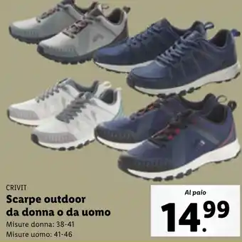 Lidl CRIVIT Scarpe outdoor da donna o da uomo offerta