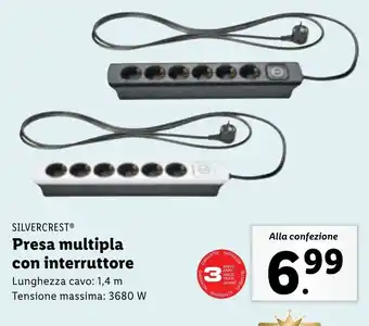 SILVERCREST Presa multipla con interruttore