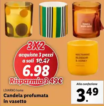 Lidl LIVARNO home Candela profumata in vasetto offerta