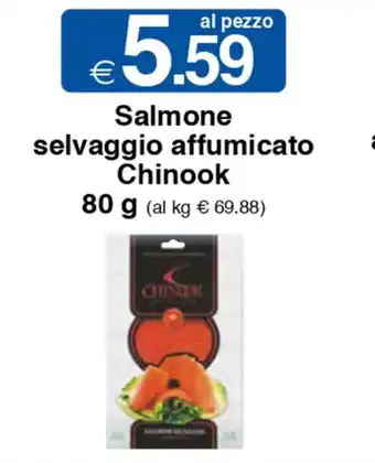 Sì con te Superstore Salmone selvaggio affumicato Chinook 80 g offerta