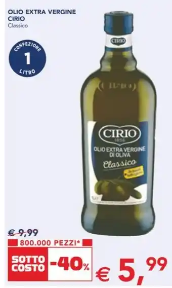 Esselunga OLIO EXTRA VERGINE CIRIO Classico offerta