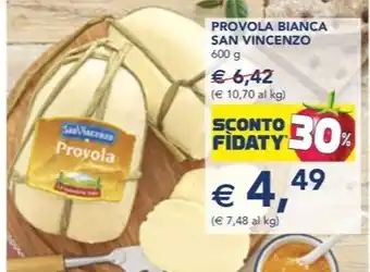 Esselunga PROVOLA BIANCA SAN VINCENZO 600 g offerta