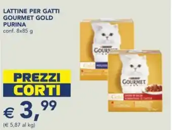 Esselunga LATTINE PER GATTI GOURMET GOLD PURINA conf. 8x85 g offerta
