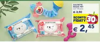 Esselunga SALVIETTE MAGIC PET conf. 40 pezzi offerta