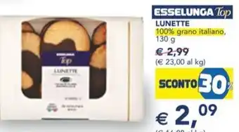 Esselunga LUNETTE 100% grano italiano, 130 g offerta