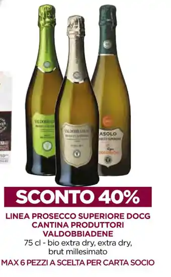 LINEA PROSECCO SUPERIORE DOCG CANTINA PRODUTTORI VALDOBBIADENE 75 cl