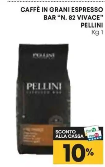 Panorama CAFFÈ IN GRANI ESPRESSO BAR "N. 82 VIVACE" PELLINI Kg 1 offerta