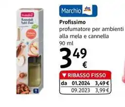 Profissimo profumatore per ambienti alla mela e cannella 90 ml