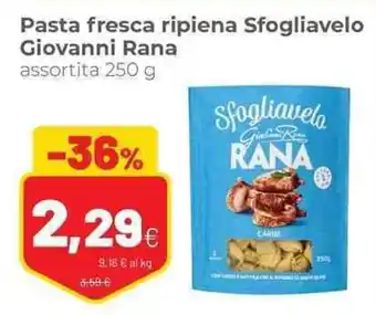 Coop Pasta fresca ripiena Sfogliavelo Giovanni Rana assortita 250 g offerta