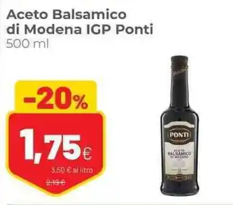 Coop Aceto Balsamico di Modena IGP Ponti 500 ml offerta