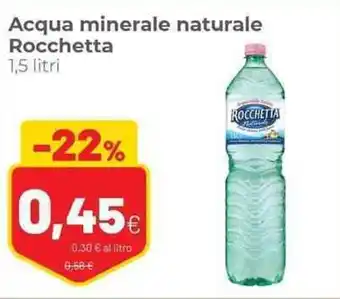 Coop Acqua minerale naturale Rocchetta 1,5 litri offerta