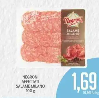 Supermercati Piccolo Negroni Affettati Salame Milano 100 g offerta