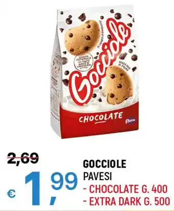 A&O GOCCIOLE PAVESI - CHOCOLATE G. 400 - EXTRA DARK G. 500 offerta