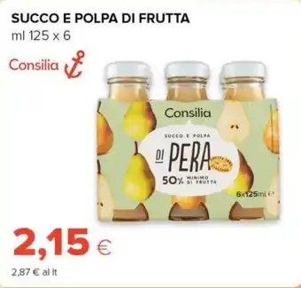 Tigre SUCCO E POLPA DI FRUTTA ml 125 x 6 Consilia offerta