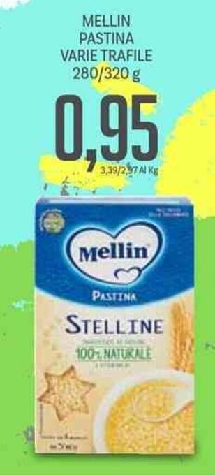 Supermercati Piccolo Mellin Pastina Varie Trafile 280/320 g offerta