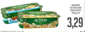 Supermercati Piccolo Danone Activia Mix Vari Gusti 125 g x 8 offerta