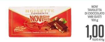 Supermercati Piccolo Novi Tavoletta Di Cioccolato Vari Gusti 100 g offerta