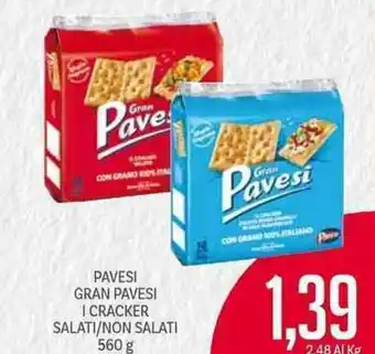 Supermercati Piccolo Pavesi Gran Pavesi I Carcker Salati/Non Salati 560 g offerta