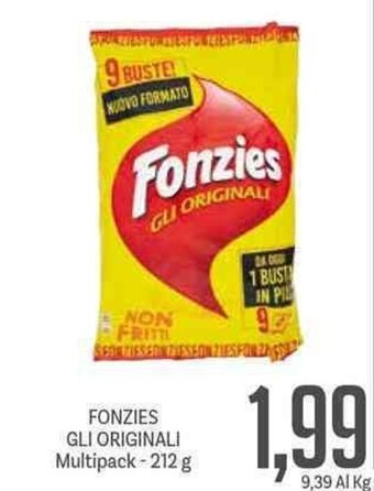 Supermercati Piccolo Fonzies Gli Originali Multipack 212 g offerta