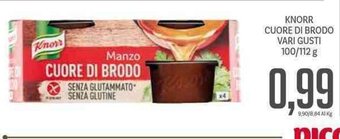 Supermercati Piccolo Knorr Cuore Di Brodo Vari Gusti 100/112 g offerta