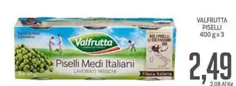 Supermercati Piccolo Valfrutta Piselli 400 g x 3 offerta