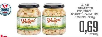 Supermercati Piccolo Valgrì Legumi Cotti Ceci/Fagioli Borlotti Cannellini E Tondini 350 g offerta