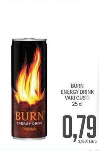 Supermercati Piccolo Burn Energy Drink Vari Gusti 25 cl offerta