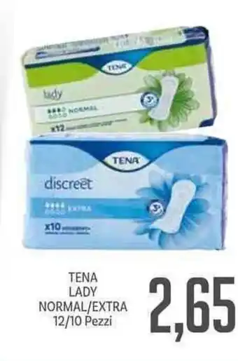 Supermercati Piccolo Tena Lady Normal/Extra 12/10 Pezzi offerta