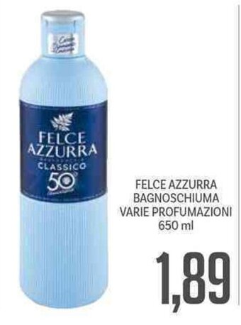 Supermercati Piccolo Felce Azzurra Bagnoschiuma Varie Profumazioni 650 ml offerta