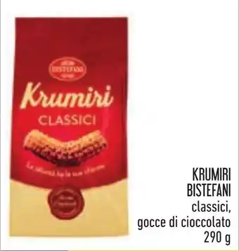 Conad KRUMIRI BISTEFANI classici, gocce di cioccolato 290 g offerta