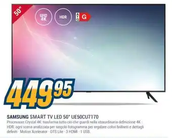 Sinergy SAMSUNG SMART TV LED 50" UE50CU7170 offerta