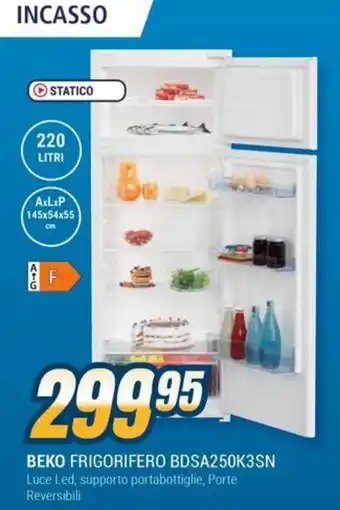Sinergy BEKO FRIGORIFERO BDSA250K3SN offerta