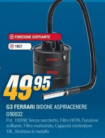 Sinergy G3 FERRARI BIDONE ASPIRACENERE G90032 offerta
