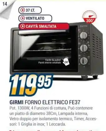 Sinergy GIRMI FORNO ELETTRICO FE37 offerta