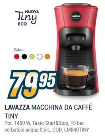 Sinergy LAVAZZA MACCHINA DA CAFFÉ TINY offerta