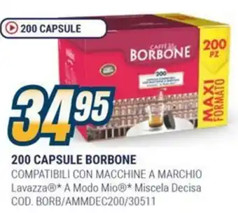 Sinergy 200 CAPSULE BORBONE offerta