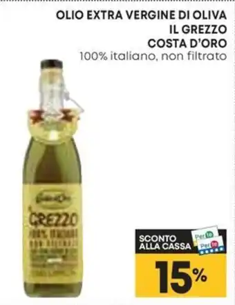 Panorama OLIO EXTRA VERGINE DI OLIVA IL GREZZO COSTA D'ORO offerta