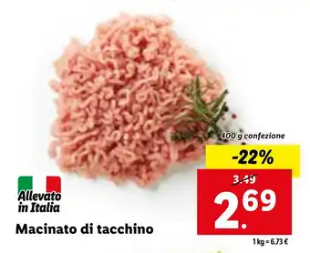 Lidl Macinato di tacchino offerta