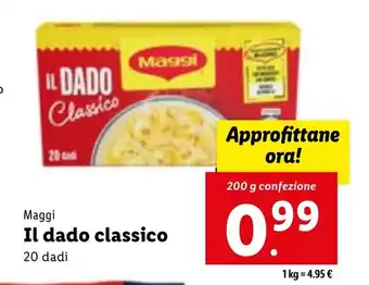 Lidl Maggi Il dado classico 200 g confezione offerta