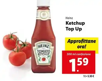Lidl Heinz Ketchup Top Up 300 ml confezione offerta