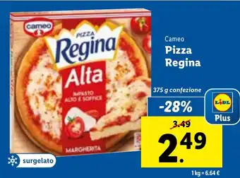 Lidl Cameo Pizza Regina 375 g confezione offerta