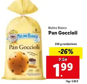 Lidl Mulino Bianco Pan Goccioli 336 g confezione offerta