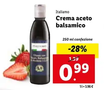 Lidl Italiamo Crema aceto balsamico 250 ml confezione offerta