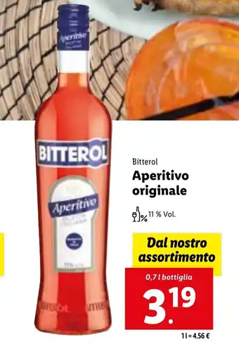 Lidl Bitterol Aperitivo originale 0,7 l bottiglia offerta