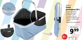 Lidl TOPMOVE Cesto portaspesa 26 L offerta