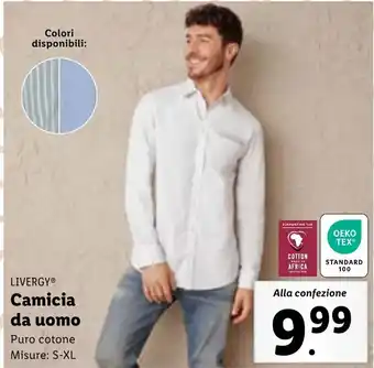 Lidl LIVERGY Camicia da uomo offerta